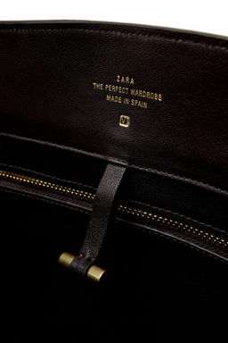 LIMITED EDITION LEATHER CITY BAG - Zara фото 3