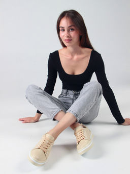 Кеды 158.palomabe/w. Бежевый