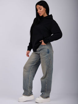 Худи Ханна, футер 2-х нитка начес - Малина фото 3