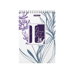 Блокнот А5 80 л. кл. ErichKrause Lavender спир. пластик обл.