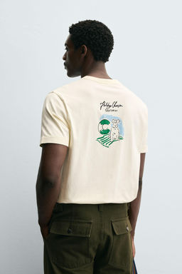 EMBROIDERED SLOGAN T-SHIRT - Zara фото 3