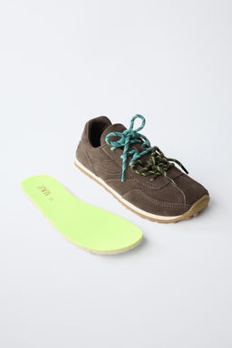 ZAPATILLA DEPORTIVA BAREFOOT PIEL / Marr?n Chocolate - Zara фото 3