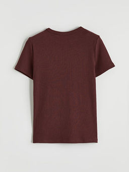 Bisiklet Yaka K?z ?ocuk Ti??rt