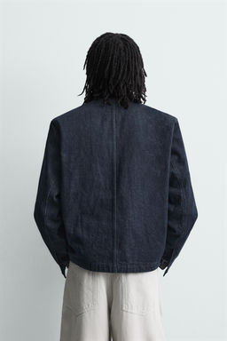 DENIM FIREMAN CLASP JACKET - Zara фото 3