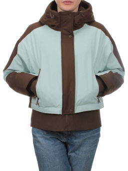 H24-381 BROWN MENTHOL Куртка зимняя женская (80% пух / 20% перо) M - 44 российский - Fashion фото 2