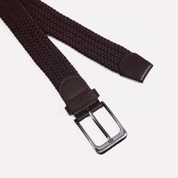 Ремень мужской, ширина 3,5 см, пряжка металл, цвет коричневый - Simaland фото 2