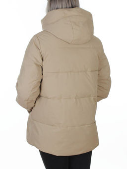 YR-6616 BEIGE Куртка зимняя женская (150 гр. холлофайбер)