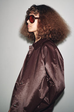ZW COLLECTION SATIN JACKET