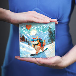 Набор с шоколадом Я люблю сноуборд - Фуд сторис фото 4