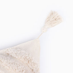 Наволочка декоративная Этель Бохо, 45х45 см, цвет молочный, 100% хлопок  фото 8