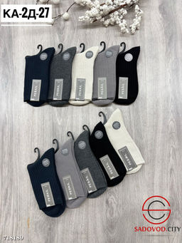 Мужские носки однотонные 10 пар