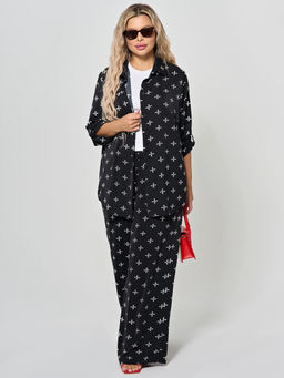 Брюки 0259-1 черный нюд