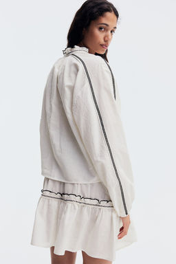 Blusa con cuello de volantes - H&m фото 4