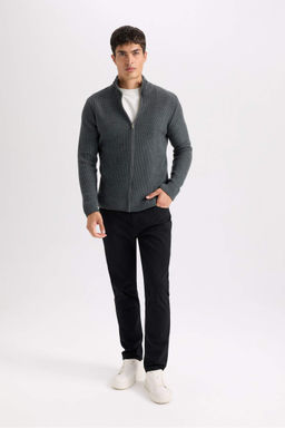 Yazl?k Gabardin Chino Kanvas Pantolon Slim Fit Dar Kesim Dar Paca Cepli - Defacto фото 4