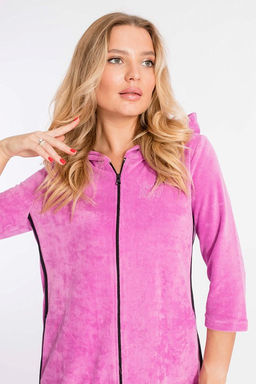 Халат велюровый М319196ВШр Сирень - Елена фото 7