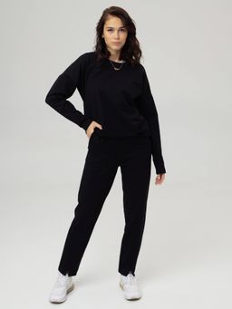 Брюки зауженные черный