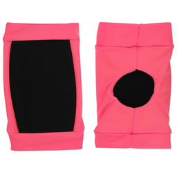 Наколенники для гимнастики и танцев Grace Dance, с уплотнителем, р. L, цвет чёрный/коралл  фото 8