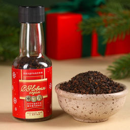 Чай чёрный в алкогольной бутылке Лучшему мужчине с мятой, 20 г. - Фабрика счастья фото 2