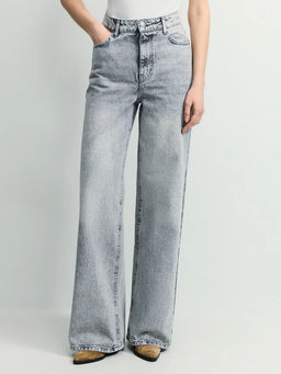 Джинсы wide leg с высокой посадкой / Zarina