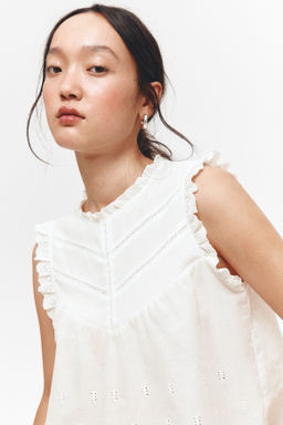 Top con ribetes de volantes - H&m фото 3