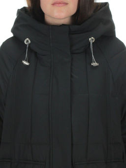 22-110 BLACK Куртка зимняя облегченная женская (150 гр. холлофайбер) - Фабричный китай фото 11