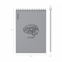 Цена за 4 шт. Блокнот с пластиковой обложкой на спирали ErichKrause Life Style, серебристый, A5, 80 листов, клетка фото 4