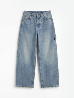Y?ksek Bel Wideleg Kad?n Jean Pantolon