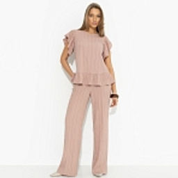 Блуза из жатой ткани, Потому что нужно! (коричневая) - Charutti фото 18