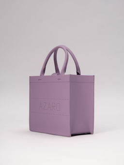 Сумка кожаная Azaro 30586 фиолетовая лаванда