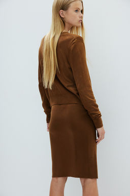 Falda en punto de canale - H&m фото 2