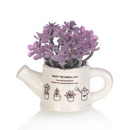 Кашпо Лейка 13х5,5 см / 713 /уп 12/120/белое - ГалеонТрейд фото 4