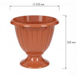 Вазон Жасмин 12л (коричневый) М1557 - Альтернатива фото 4