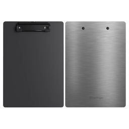 Доска-планшет с зажимом А5+ Berlingo "Steel&Style", пластик (полифом) (PPf_94112) 2500мкм, серебристый металлик