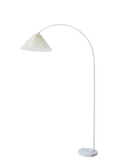 Торшер напольный "Волна" Е27 40Вт белый подставка камень 30х90х180 см