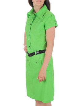 9413 LT.GREEN Платье женское (85% хлопок, 10% вискоза, 5% лайкра)