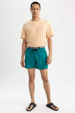 Укороченные шорты для плавания с принтом Andy - Defacto фото 3