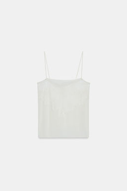 TOP ENCAJE / Blanco roto