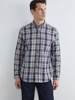 Regular Fit Uzun Kollu Ekose Arm?rl? Erkek G?mlek