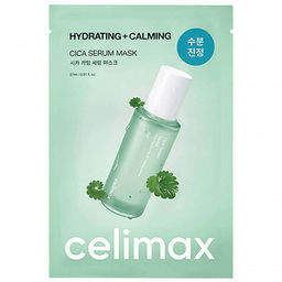 Celimax The Real Cica Hydrating Calming Serum Mask 27ml*1ea - Успокаивающая маска с экстрактом центеллы