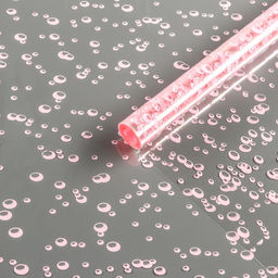 Пленка для цветов «Пузырьки» розовая 0.7×8.2 м, 40 мкм