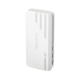 Внешний аккумулятор Luazon PB-25, 10000 мАч, 3 USB, 1 А, индикатор, фонарик, серо-белый - Luazon home фото 2