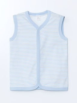 V Yaka Erkek Bebek Yelek 2li