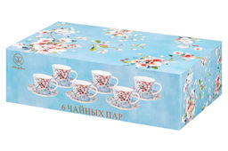 Чайн. наб. 12 пр. 270 мл Яблоневый цвет на голубом NEW BONE CHINA - Elan gallery фото 23