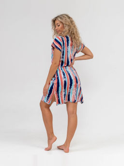 Халат женский, цвет голубой