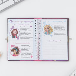 Анкета для девочек на замочке Анкета классной девчонки и ее подруг, А6, твёрдая обложка, 40 листов - Artfox фото 17