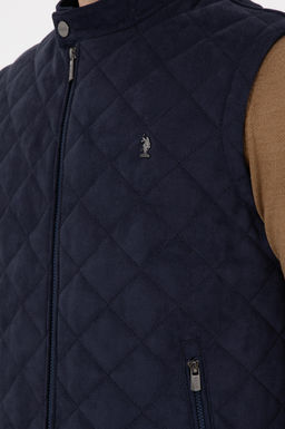 Мужская темно-синяя кожаная куртка Неожиданная скидка в корзине - U.s. polo assn фото 7