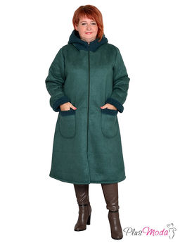 Жакет-дубленка Модель №1313 размеры 44-84 - Plusmoda фото 3