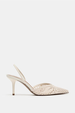 PERFORATED HIGH-HEEL SANDALS - Zara фото 2
