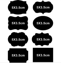 Наклейки для кухни грифельные Ассорти Меловые 8шт. (0970) Лист 10х15 см - Мой органайзер фото 16