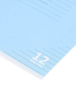 Цена за 100 шт. Тетрадь 12л лин КПК "Пастель", обл мел карт, блок ОФСЕТ, 5В МИКС